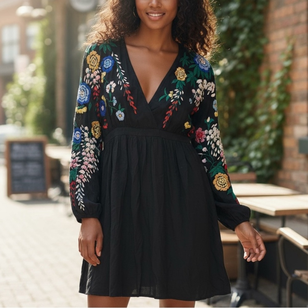 ASOS Embroidered Floral Dress